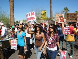 Raza Youth Protesting Against Joe Arpaio